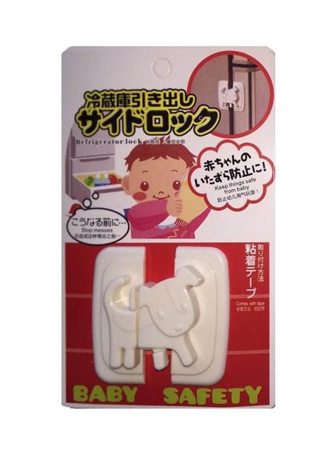 Kids Safety Lock For Cabinet Refrigerator Door Lock-White Dog Shape Guards and Locks