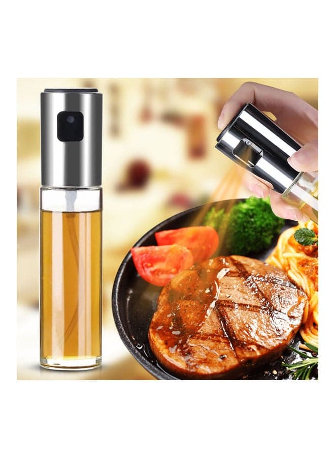 Oil Sprayer Bottle Set Silver 13.5x5.0x5.0cm Kitchen Accessories (4)