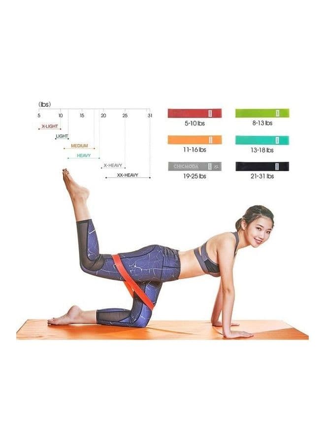 Resistance Bands Exercise Bands For Woman Yoga Resistance Loop Bands For Legs And Butt Workout Bands For Home Gym Fitness 5 Set With Bag 3.6X9.8cm Exercise & Fitness Accessories (٣)