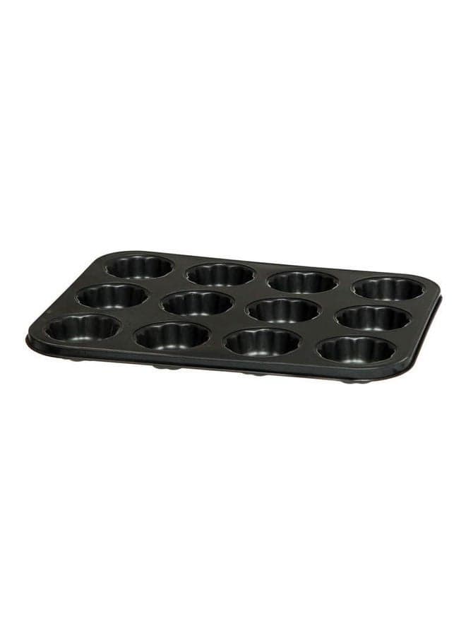 Metal Cake Mold Set Of 12 Spherical Balls Black