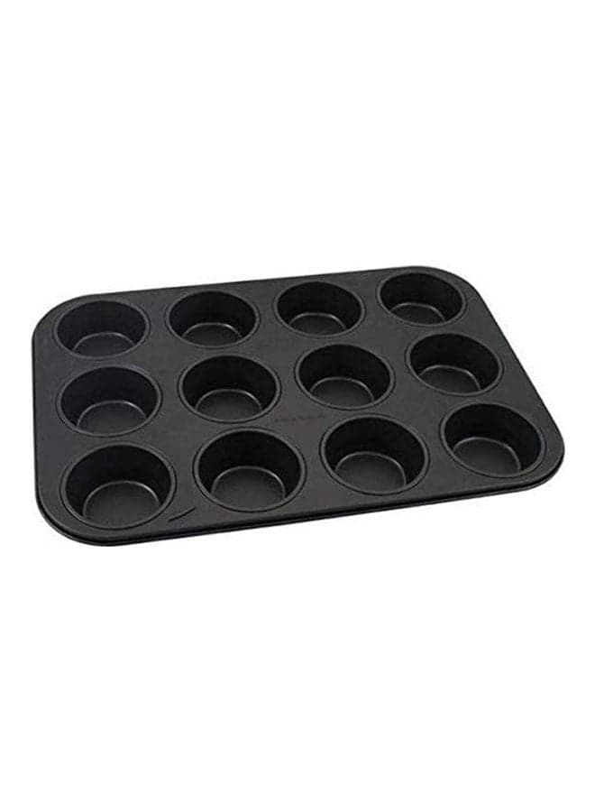 12 Eye Rectangular Cupcakes Mold Black
