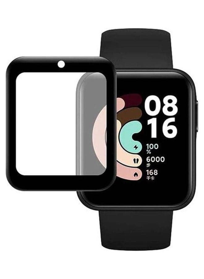Screen Protector Curved Full Screen Soft Film Xiaomi Mi Watch Lite Black-Clear Smartwatch Screen Protectors