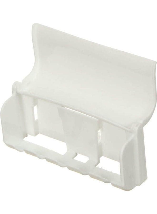 Plastic Toothpaste Dispenser And Toothbrushes Holder White Bathroom Dispensers (٣)