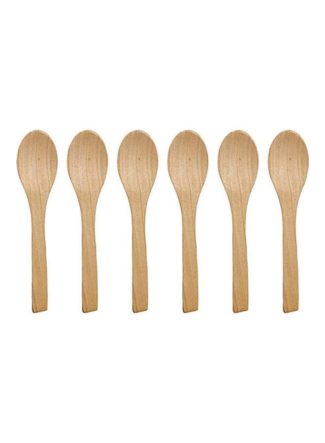 Kitchen Mini Spoon 6 Piece Set Beige