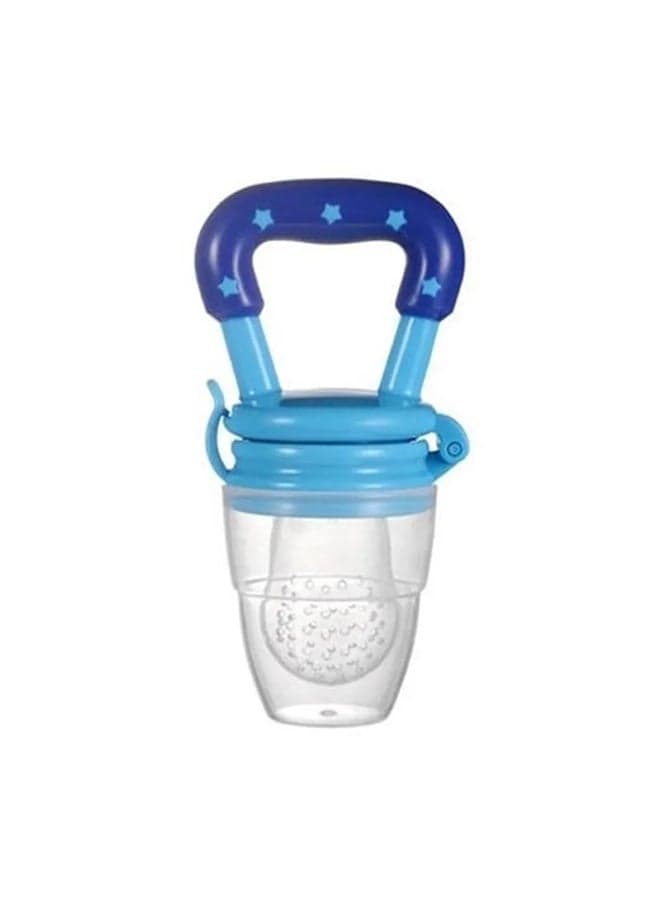 Small Convenient Silicone Fresh Fruit And Vegetable Nibbler Teething Feeder For Kids - Blue Teethers