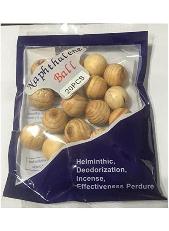 Naphthalene Balls From Camphor Mothballs 20 Pcs Multicolour Laundry Accessories