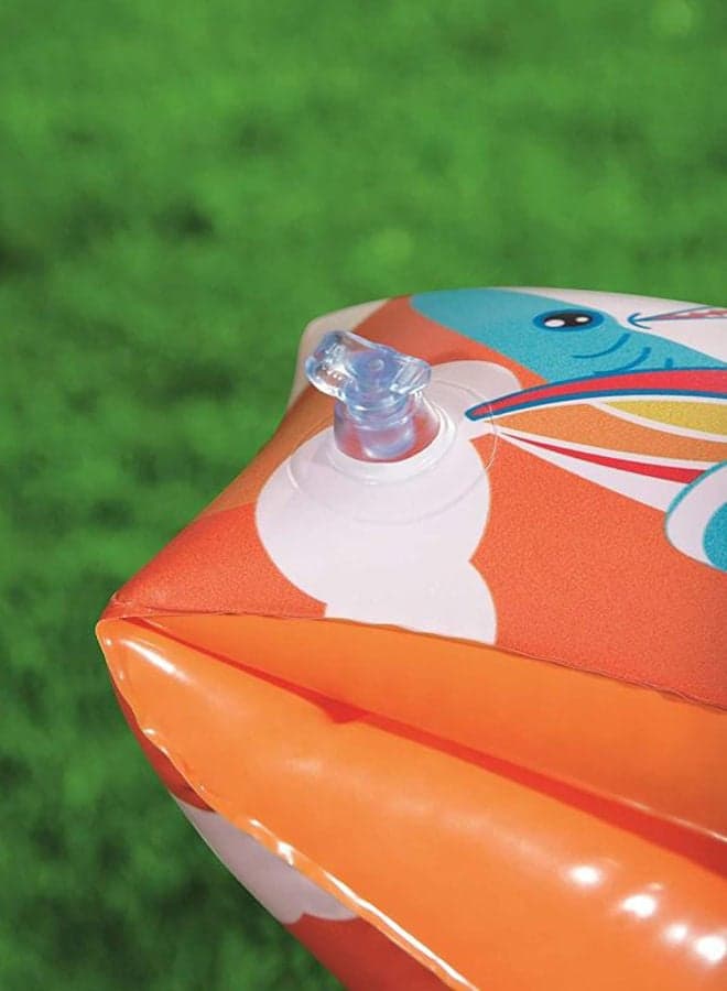 Shark-Printed Inflatable Armfloats 15x30cm Pool Floats (٤)