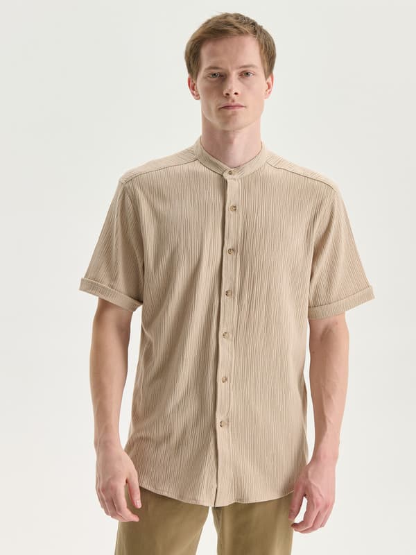 Regular Fit Short Sleeve Men's Shirt