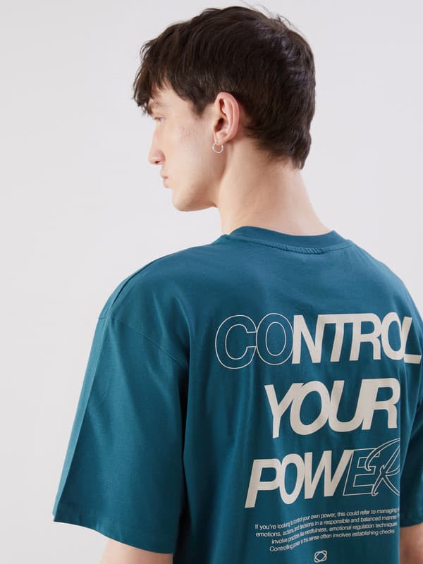 Crew Neck Printed Jersey Men's T-Shirt