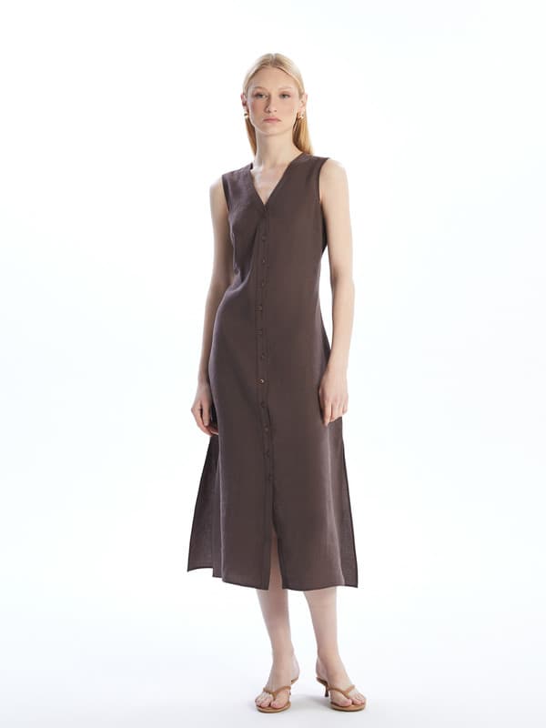 V-Neck Modal Blend Dress