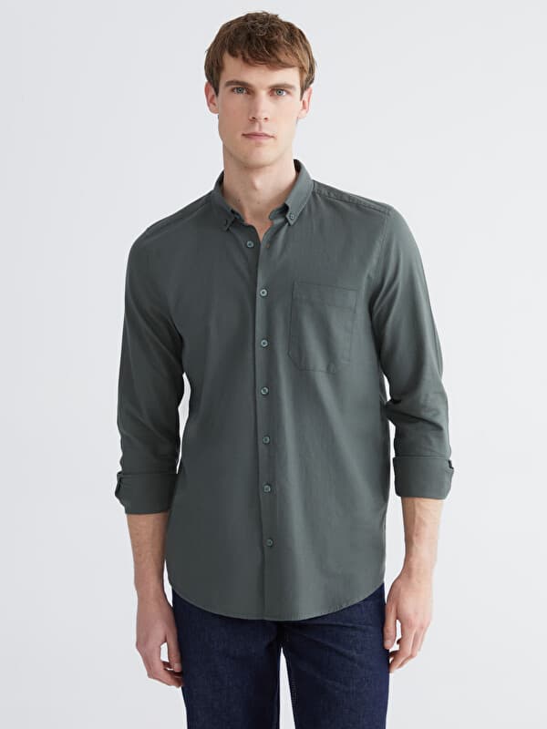 Regular Fit Gabardine Men's Shirt