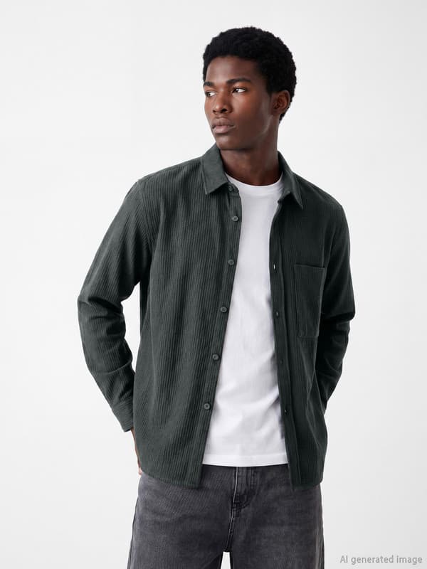 Regular Fit Muslin Men's Shirt