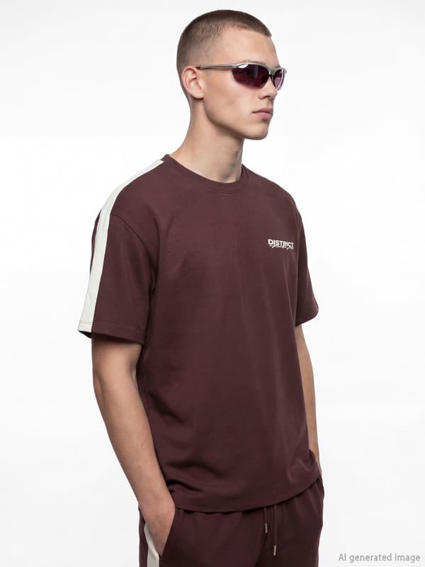 Crew Neck Printed Men's T-Shirt