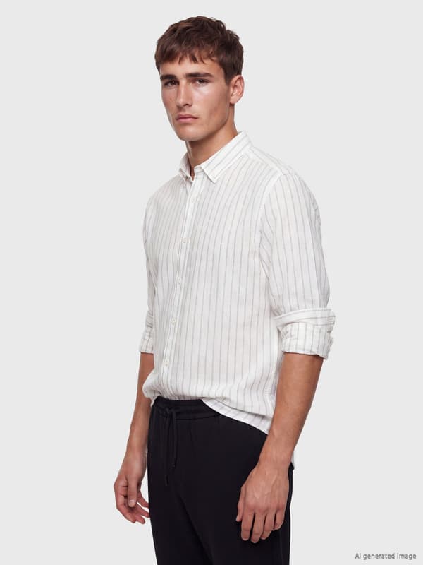 Regular Fit Striped Men's Shirt