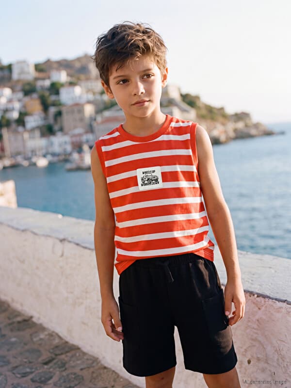 Striped Boys' Tank Top T-Shirts