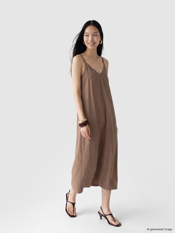 V Neck Strappy Dress