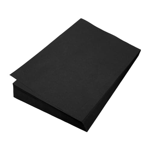 MECCANIXITY 100 Sheet Origami Paper Double Sided Black 11.7 x 8.3 Inch Square Sheet for Art Craft Project, Beginners, Gifts Decor