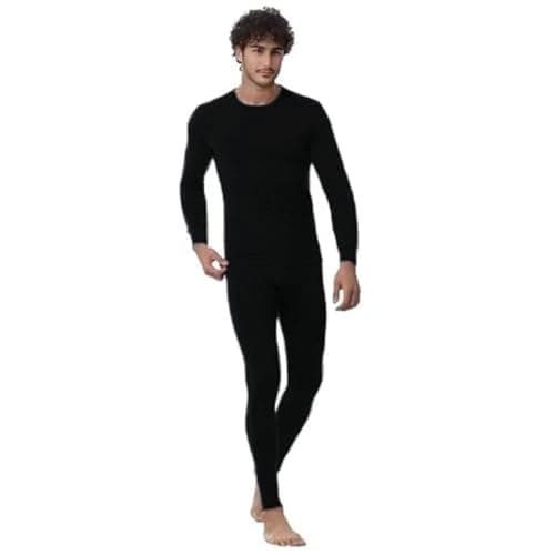 Cottonil Mens Cottonil Interlock thermal (Inner fluff) set for men thermal set (pack of 2) Base layer apparel set