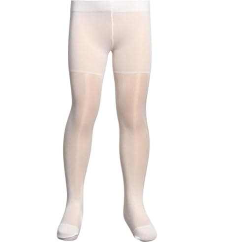 Ghils Kids Crystal Glitter Cologne (White, 4y) Tights