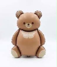Brown Teddy Bear Foil Balloon, 92.5x50.5 cm | Easy to Inflate, Birthdays & Baby Showers, Aluminium Foil Material, Large Size, Party Décor