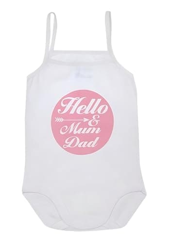 Papillon Girls Sleeveless Bodysuit Underwear Printed Hello Base Layer (pack of 1) Leotard