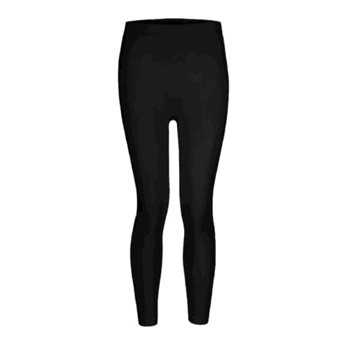 Silvy Girls Long Stretch Pants Base Layer Bottom, Black, 6-8 Years