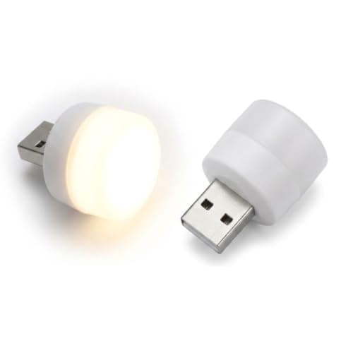 Portal USB Night Light, USB LED Light, Energy-Saving Light, Portable Lighting, Ambient Lighting, Decorative Lamp, Mini USB Light for Car, Bedroom, Nursery, Bathroom (White Light)