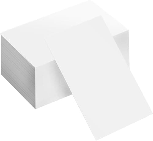 250 Blank Index Cards - Paper Cards, Index Cards, Playing Cards, Learning Cards, Business Cards Paper for Learning Memory - Memo Cards, Note Cards, Bookmarks