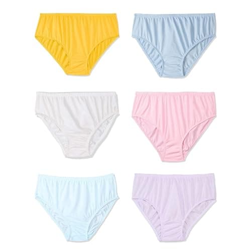 Cottonil Womens Pack Of 6 Plain Color 100% Cotton Underwear Underpants