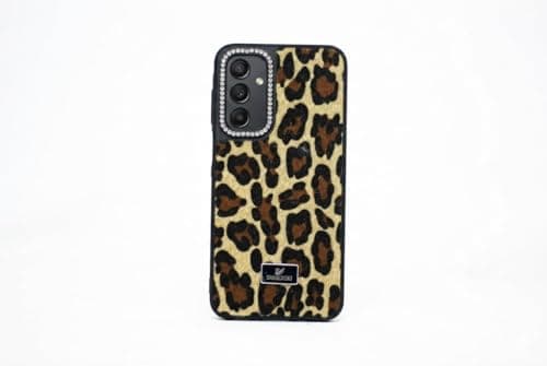 Compatible with Samsung A25 Mobile Phone Case With a Leopard Print Design, a Stylish Case for Women and Girls, Slim and Soft, Made of Flexible TPU Silicone, Shockproof and Protective. (Tiger Yellow) Cellular phone case