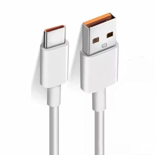 كابل USB Type C شحن سريع وسوبر ڤووك 120 واط (8-10) أمبير ماكس عداد سرعة عند الشحن ، مصنوع خصيصا ومتوافق مع اوبو ، متوافق مع رينو ، متوافق مع ريلمي ، متوافق مع ڤيڤو ، يدعم نقل البيانات - 1 متر Electronic cable