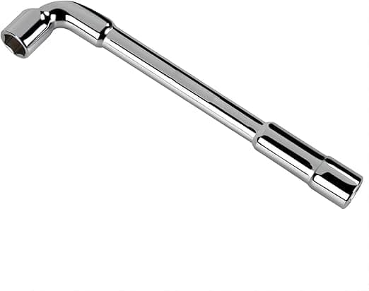 L-Shaped Angle Hex Wrench (17mm) Multifunctional Pipe Wrench Double Ended for Washing Machine Pipeline Mechanical Bicycle Repair Automotive Home Maintenance - SA CAR