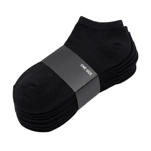 6 Pack Mens Cotton Anti Slip Socks | Mens Short Invisible Bottom Socks Comfortable Big Size M