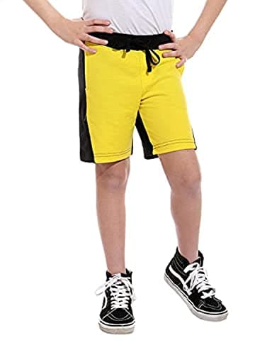 Kady Boys Two Tone Side Pocket Drawstring Elastic Waist Sweat Shorts