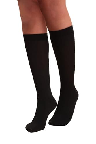 Charmaine Knee-High Opaque and Plain Polyester Socks for Women