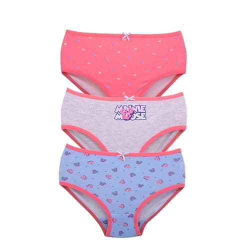 Karma Pack of 3 Girls' Printed Cotton Panties Underwear Underpants