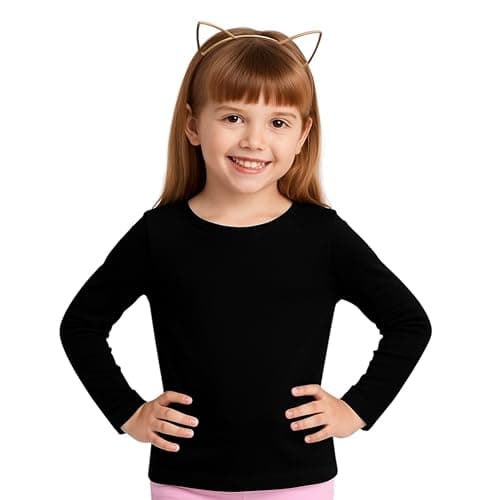 Miza Girls Classic Sleeve Long Sleeve Undershirt with Elastic Cotton Material Suitable for Daily and Winter Use Shirt