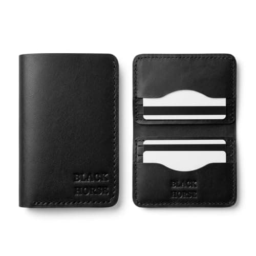 Leather Card Wallet Small Size Easy to Carry Suitable for Men and Women | Genuine leather, card holder, compact design, durable stitching, for men and women