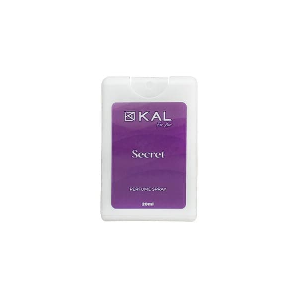 Kaline Perfume spray bottel Secret With Musk Scent, 20 ml - white Purple Personal fragrance
