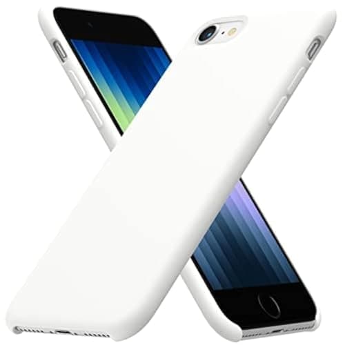 ELMO3EZZ Liquid Silicone Case for iPhone SE - 2020, iPhone 7/8 SE - 2020 4.7in-White Cellular phone case