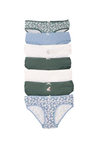 CARINA Womens Pack of 7 Colored Bikini Panties Underwear (pack of 7) Underpants