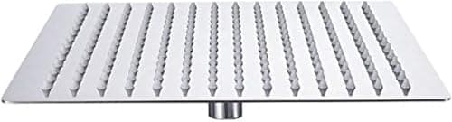 Shower heads with innovative designs for unparalleled comfort (Color : square rain shower head 20cm, Chrome) Showerhead