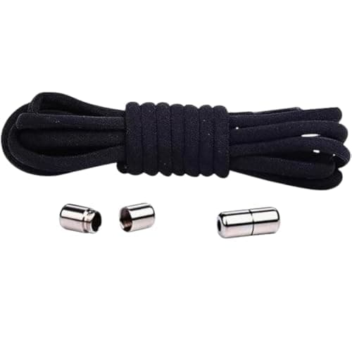 Pair of No Tie Elastic Shoe Laces with Quick Release – Stretchy Rubber Shoelaces with Lace Lock for Trainers, Adult And Kids Everyday Shoes