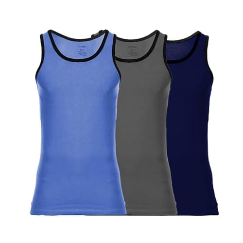 Cottonil Mens Everyday Undershirt Sleeveless Modern (pack of 3)