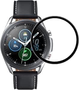 Screen Protector (Compatible with Google Pixel Watch 3 45mm) 3D Curved Soft Edge Protective Film Anti Scratch Bubble Free Ultra Shatterproof High Sensitive Not Glass