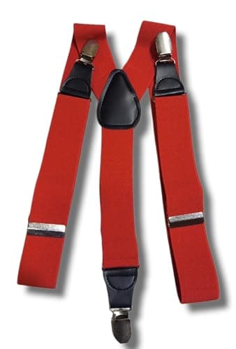 Marco Capelli Suspenders For Men - One Size Red
