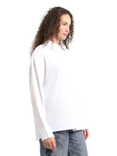 LC WAIKIKI S5H478Z8-Q6K-1 Button-Down Straight Long Sleeve Women's Shirt