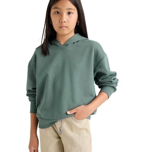 DeFacto Girls Relax Fit Hooded LONG SLEEVE Knitted Sweat Shirt F0008A8 Sweat Shirt (pack of 1) Sweatshirt