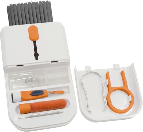 Laptop Gaming Keyboard Cleaning Kit, Accessories for iPhone, iPad, and MacBook Pro, 11-in-1 Phone and Computer Screen Cleaning Spray, Earbud Cleaning Pen for AirPods, Office Gifts for Men Camera cleaner