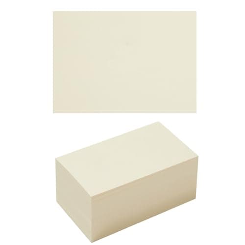 Topeen 50 Sheets Blank Cardstock Paper 250 GSM Thick Heavy Cards Stock for DIY Art Projects, Card Making, Postcards, Greeting Cards, Birthday Party, Wedding Invitation (Cream, 5x7 inches)